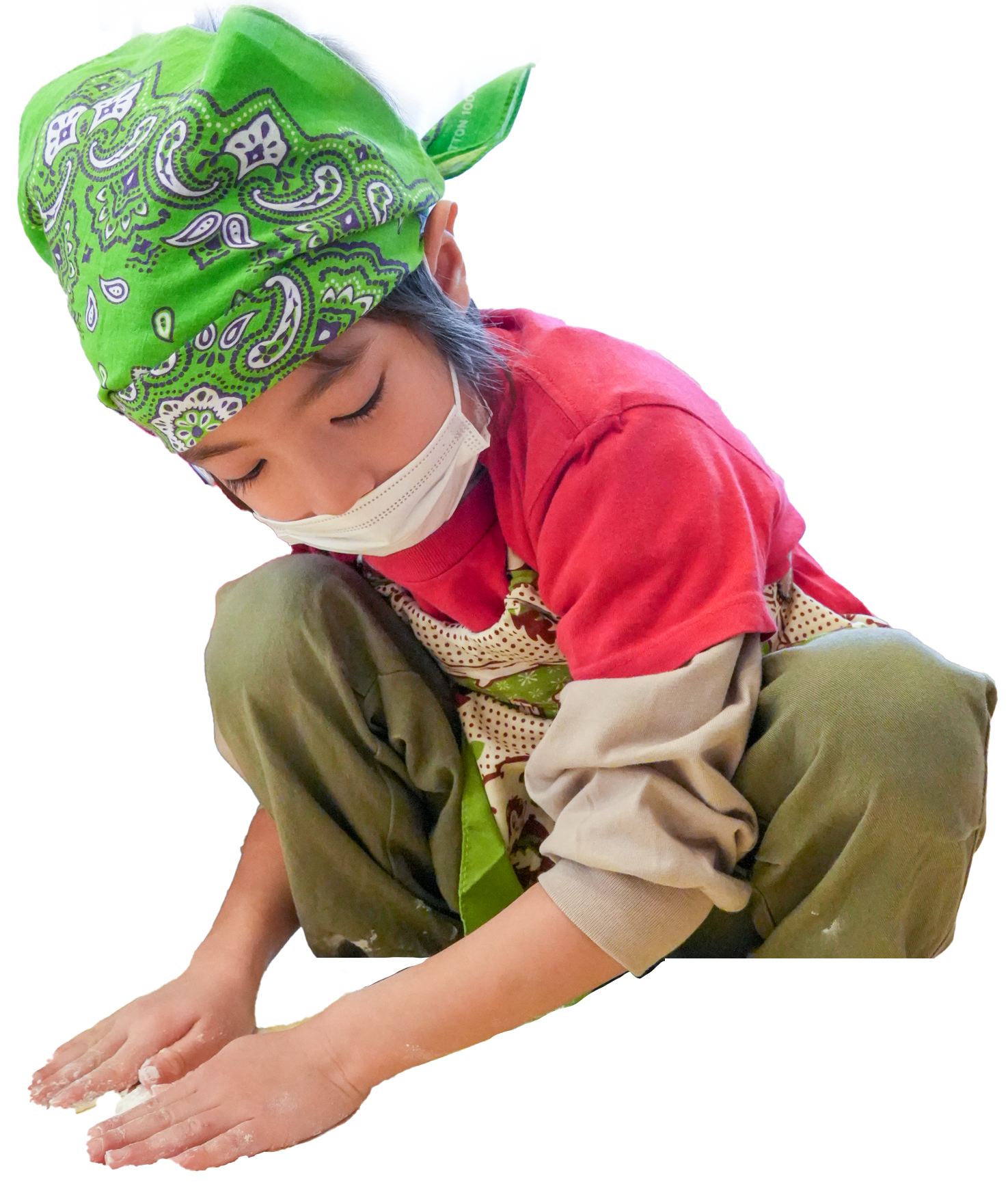 園児の活動の一コマ