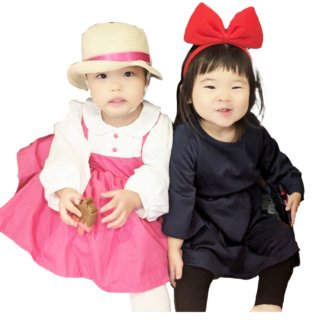 ハロウィンで仮装した園児たち