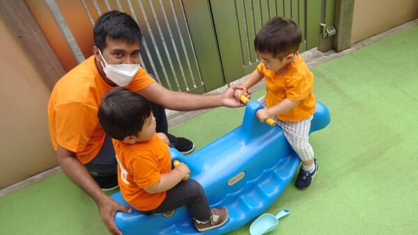 Pandaクラスの水遊び