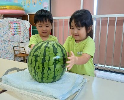 すいか割り・防災の日