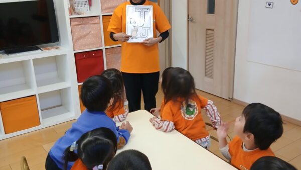 英語レッスンと公園