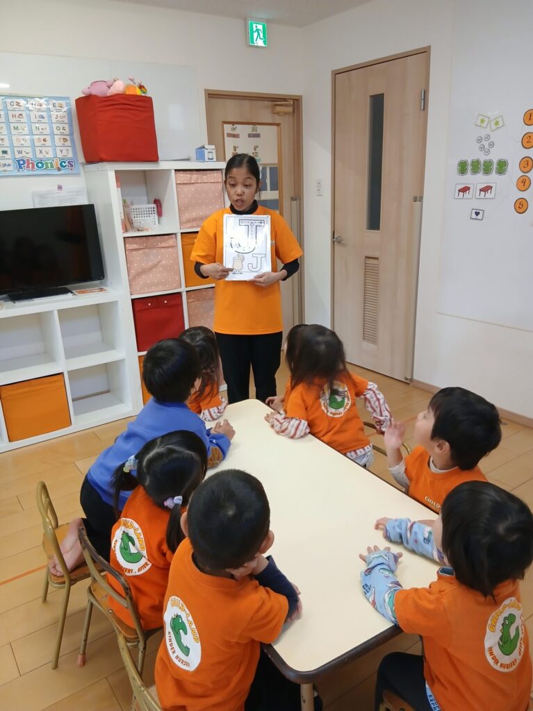 英語レッスンと公園