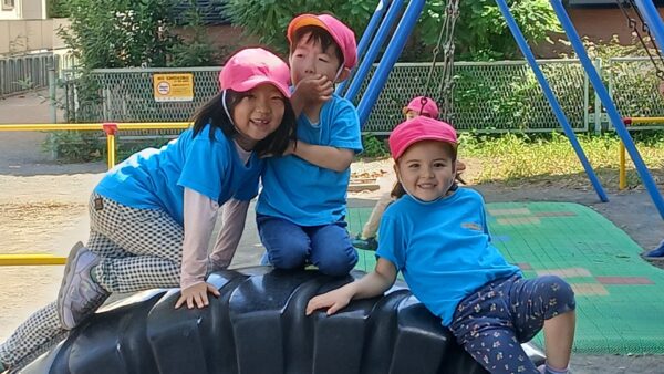 秋の公園遊び